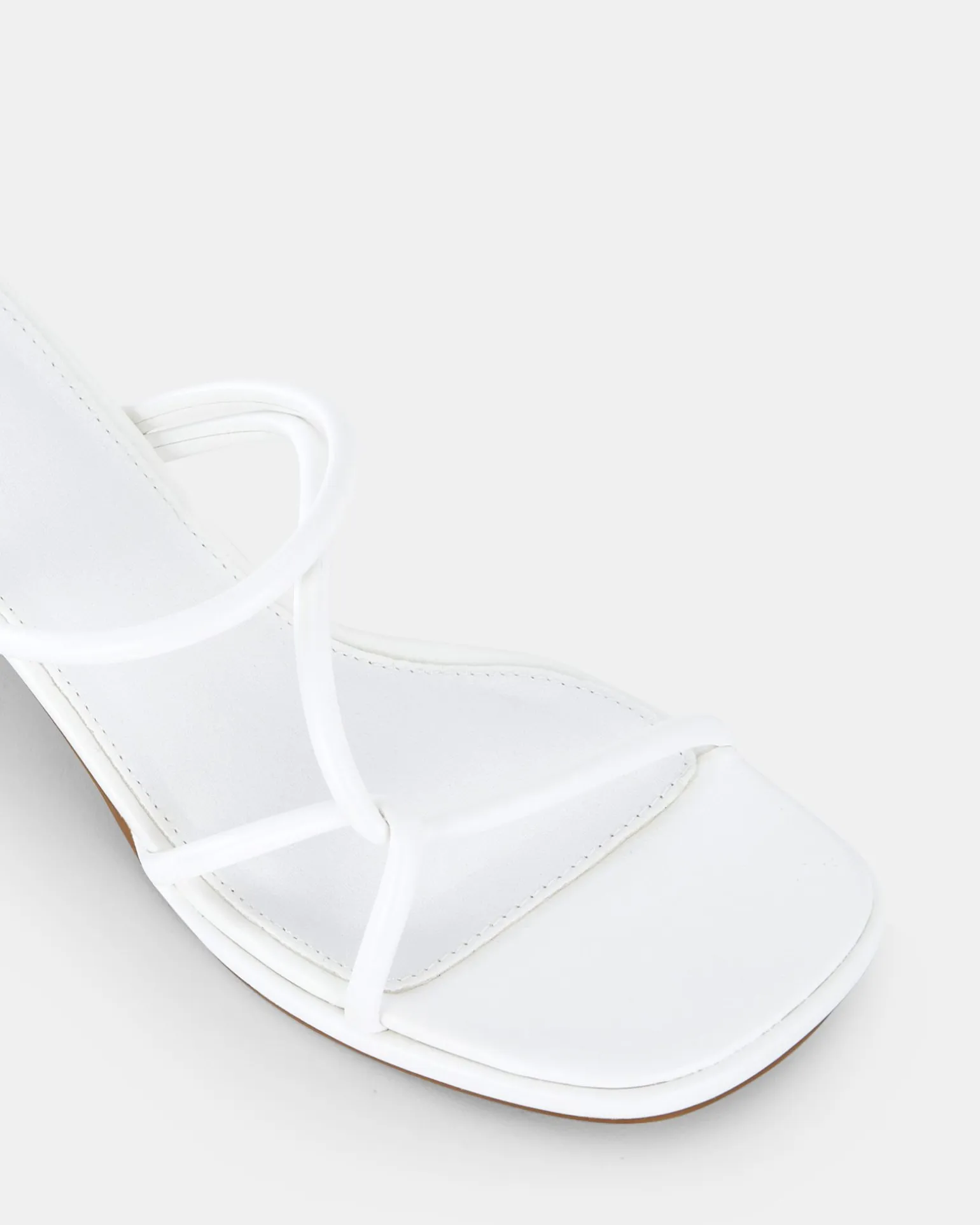 UBALDO WHITE Open Toe Heels