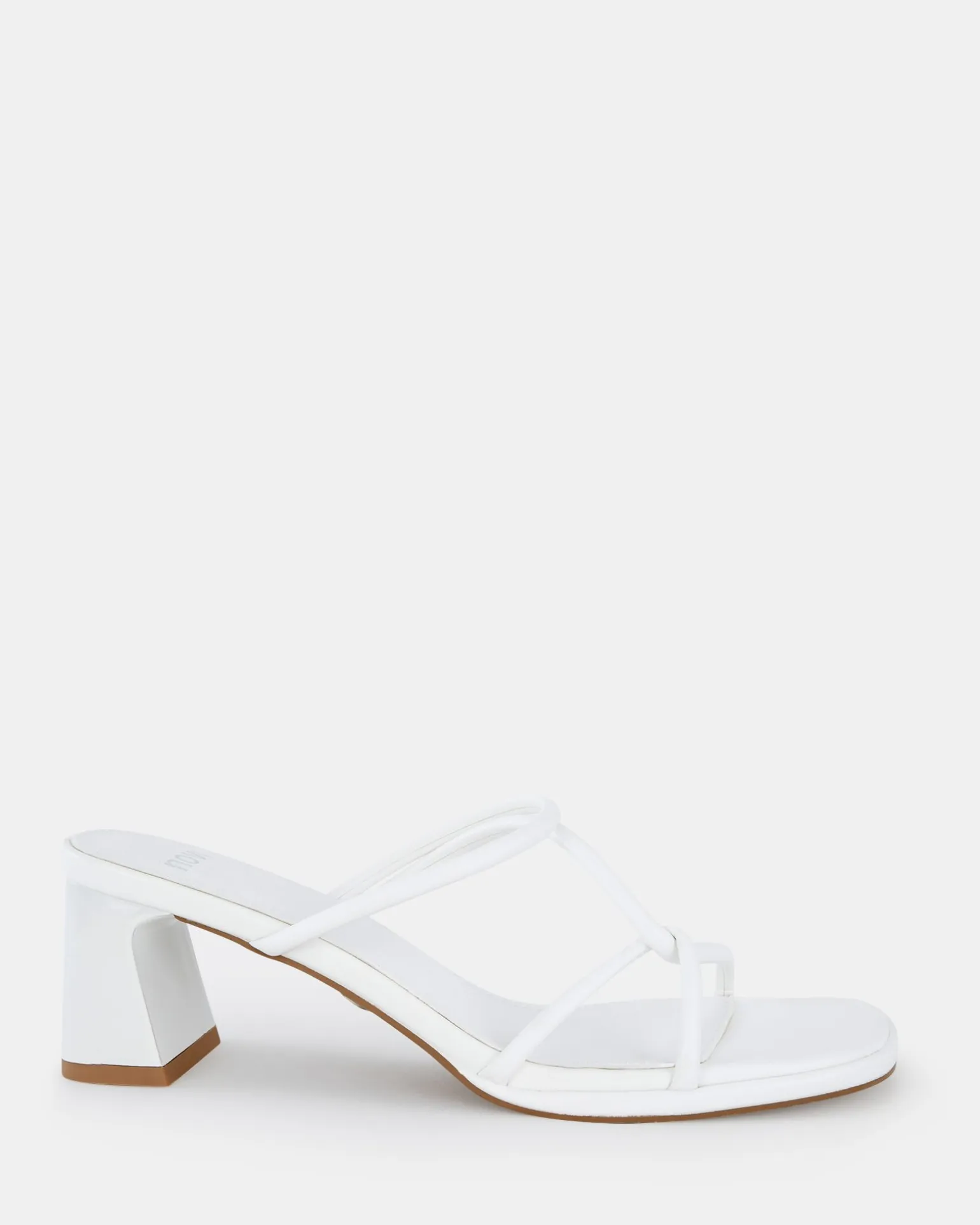UBALDO WHITE Open Toe Heels