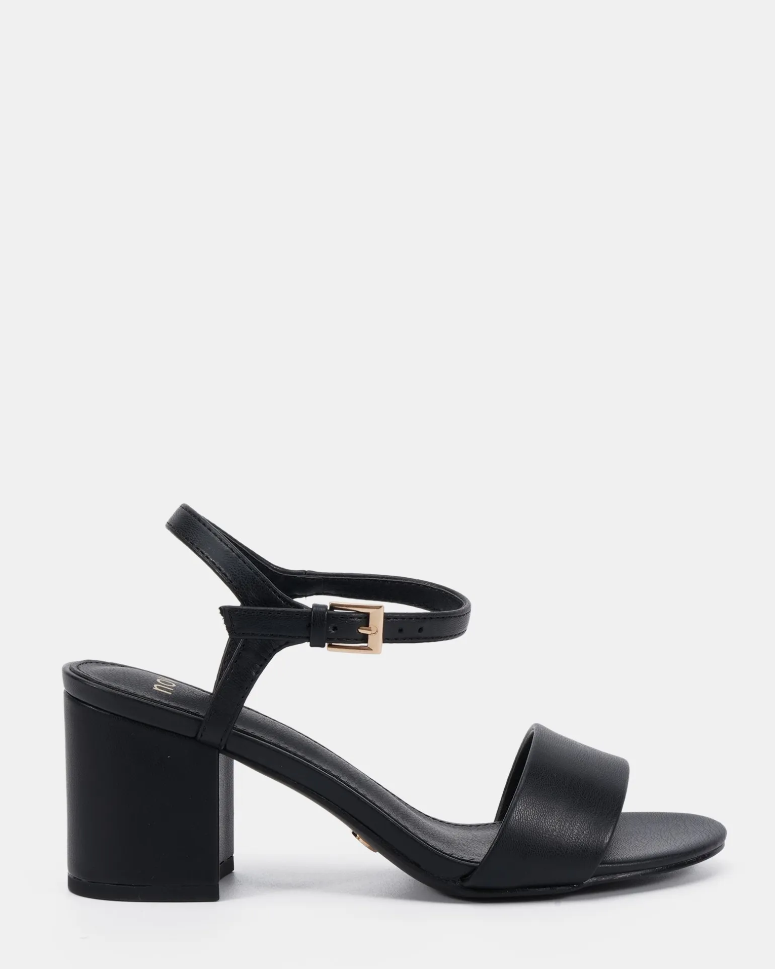 UDACIOUS Black Smooth Low Heels
