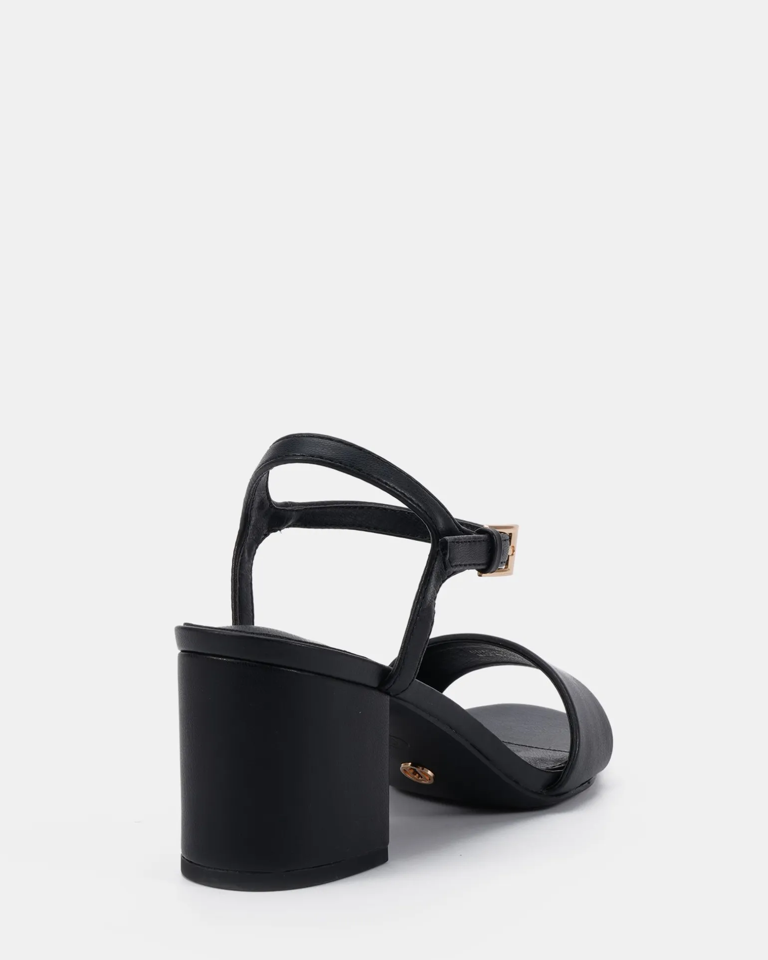 UDACIOUS Black Smooth Low Heels