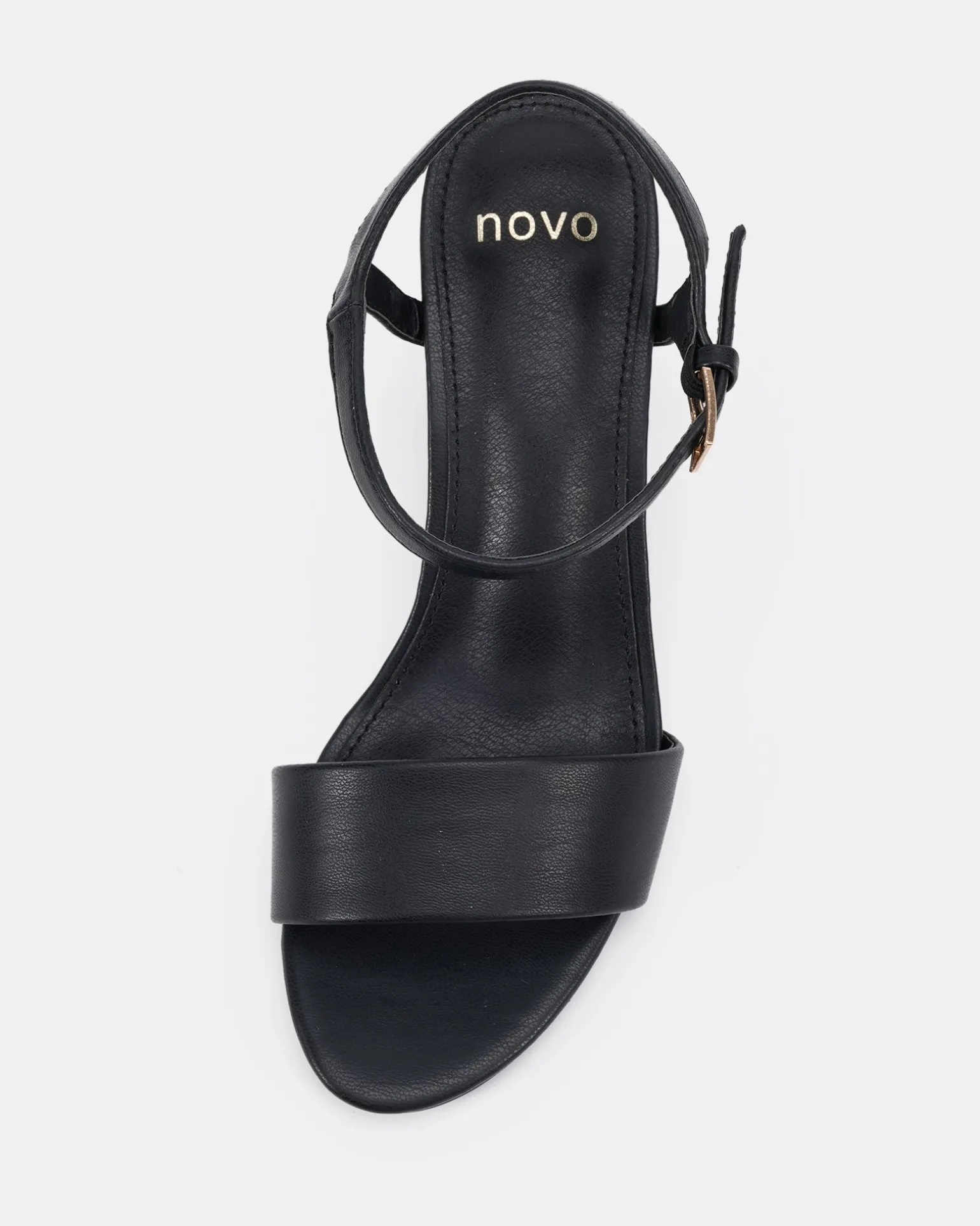 UDACIOUS Black Smooth Low Heels