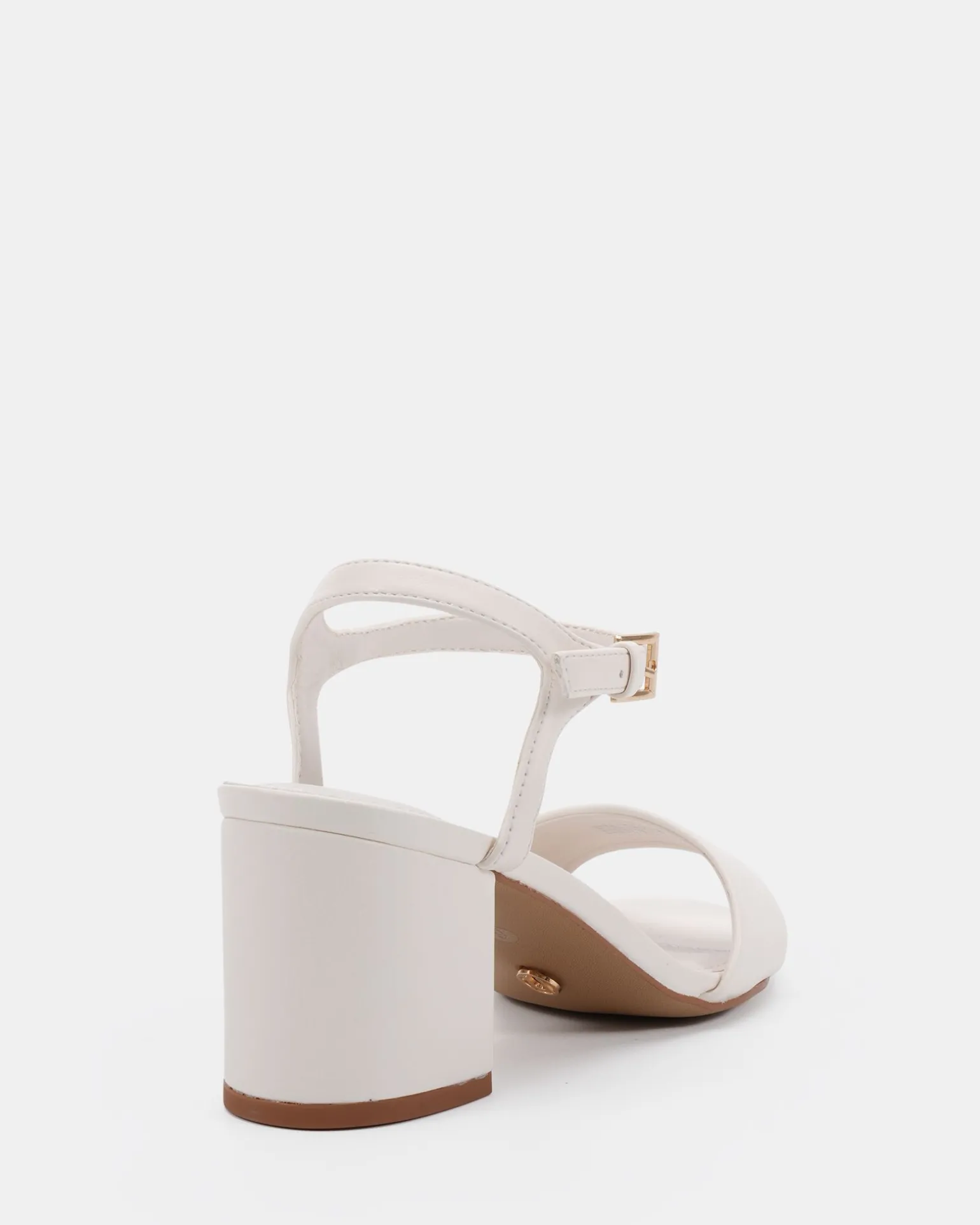 UDACIOUS White Smooth Low Heels