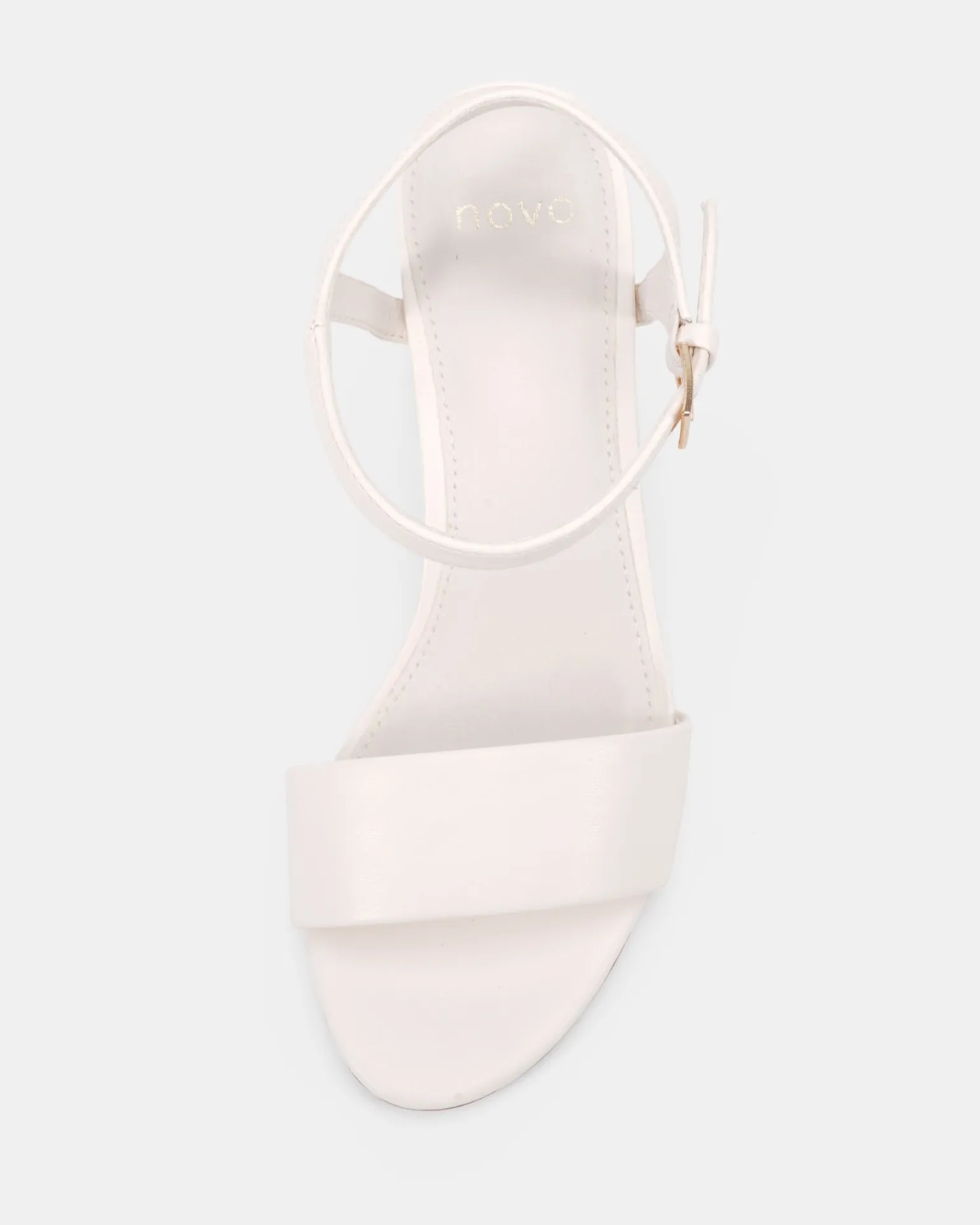 UDACIOUS White Smooth Low Heels