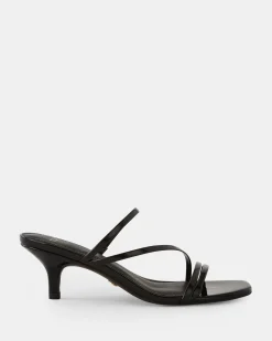 UDITA Black Patent Mules