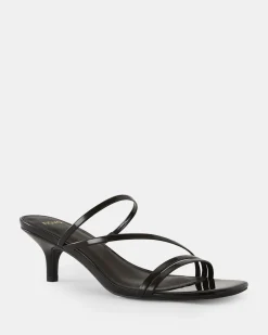 UDITA Black Patent Mules