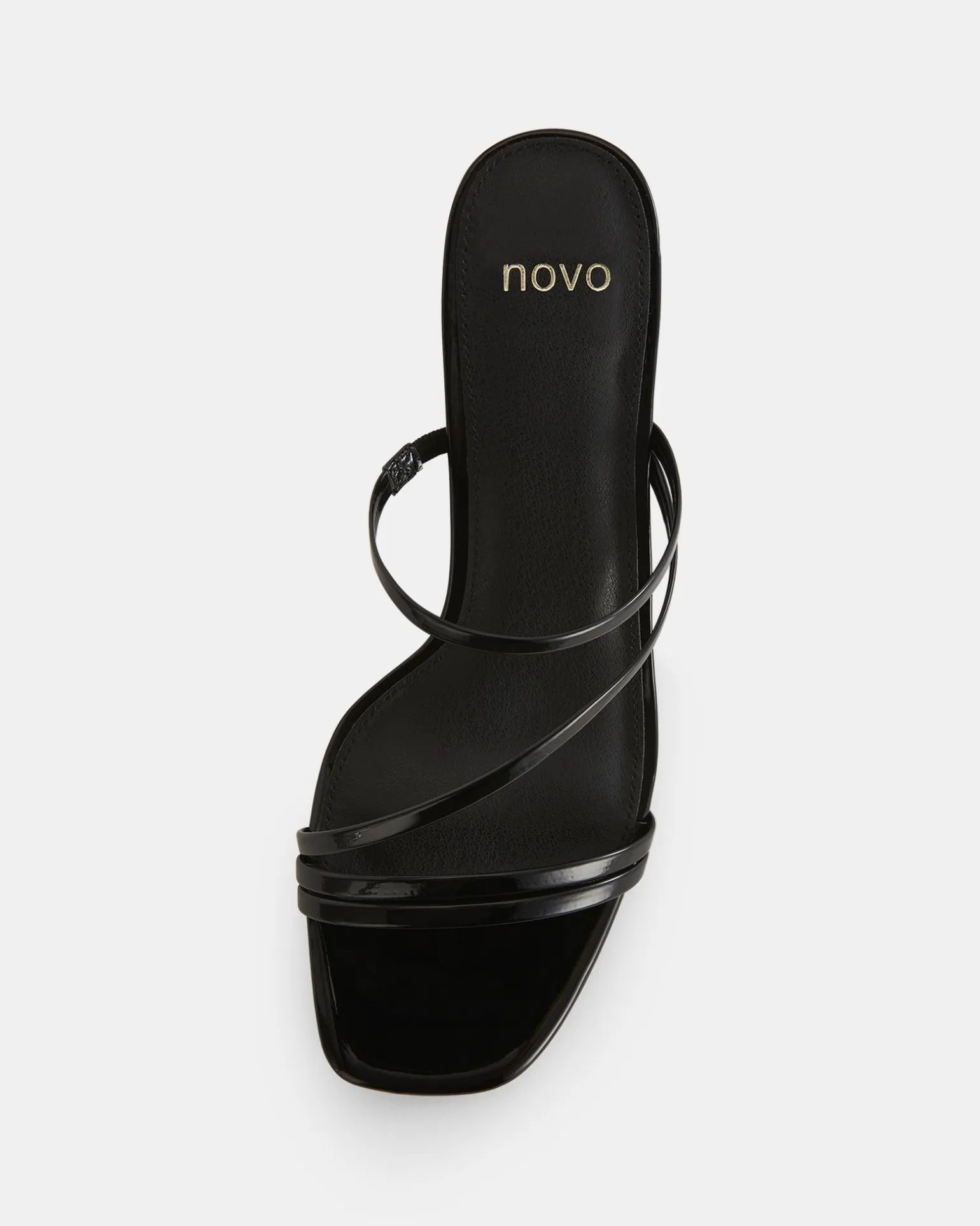 UDITA Black Patent Mules