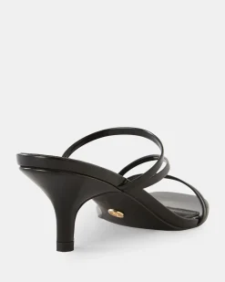 UDITA Black Patent Mules