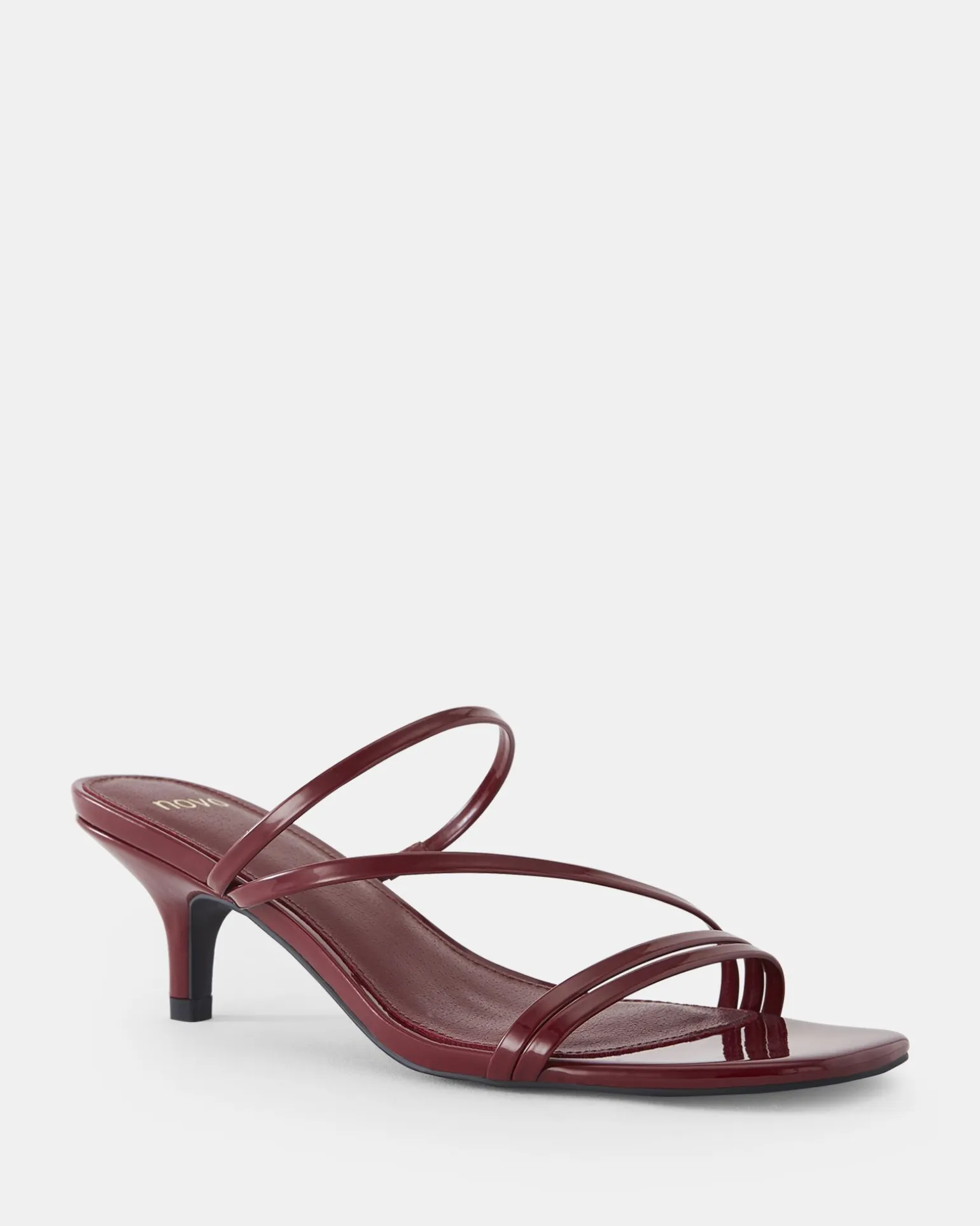 UDITA DEEP RED PATENT Mules