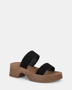 UGENTO BLACK Strappy Sandals