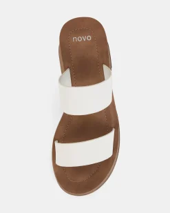 UGENTO WHITE Strappy Sandals