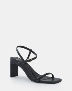 UJALA BLACK Slim Rectangular Heels