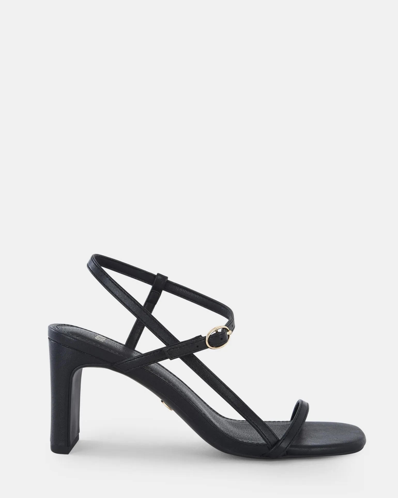 UJALA BLACK Slim Rectangular Heels