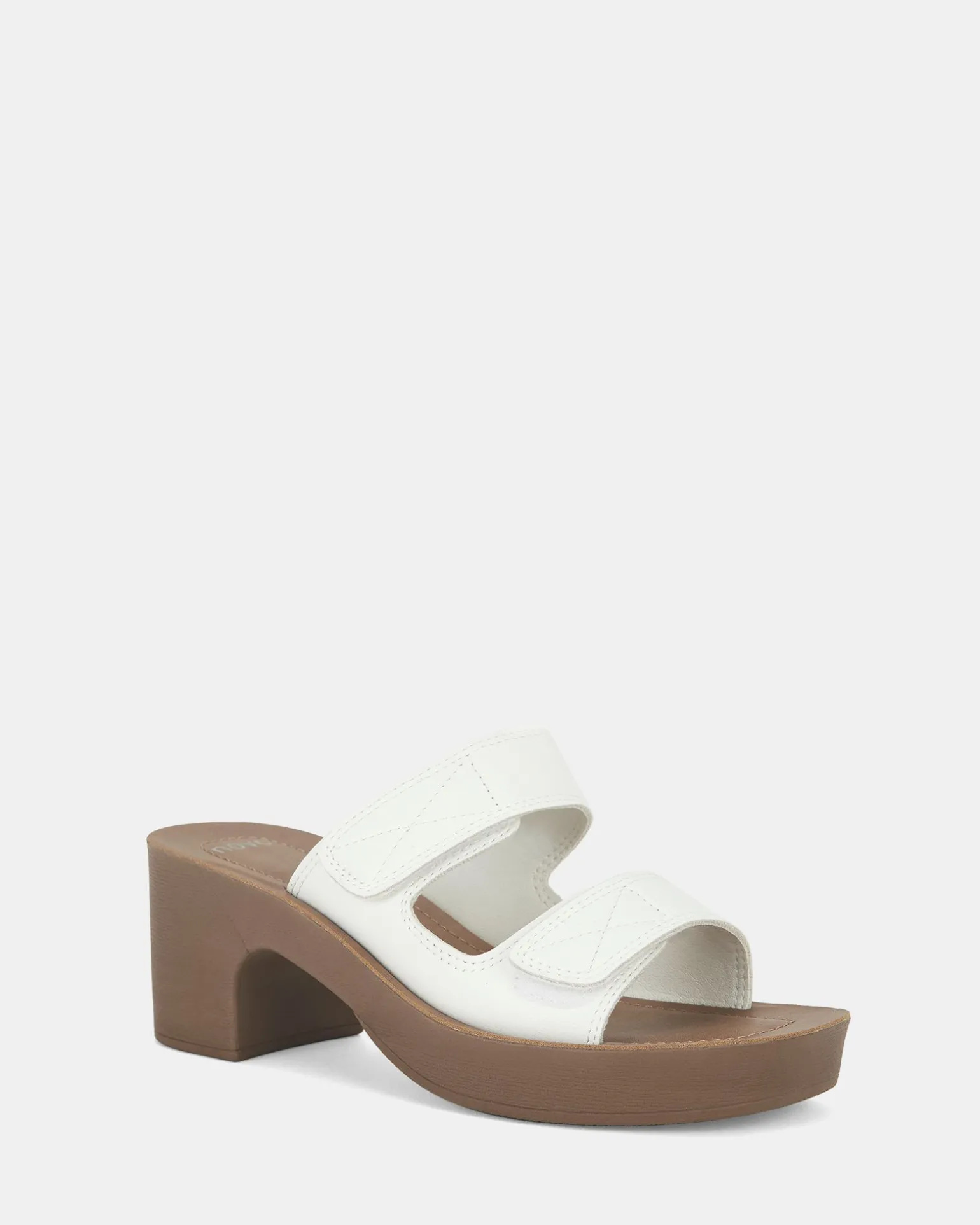 ULEMA WHITE Open Toe Heels