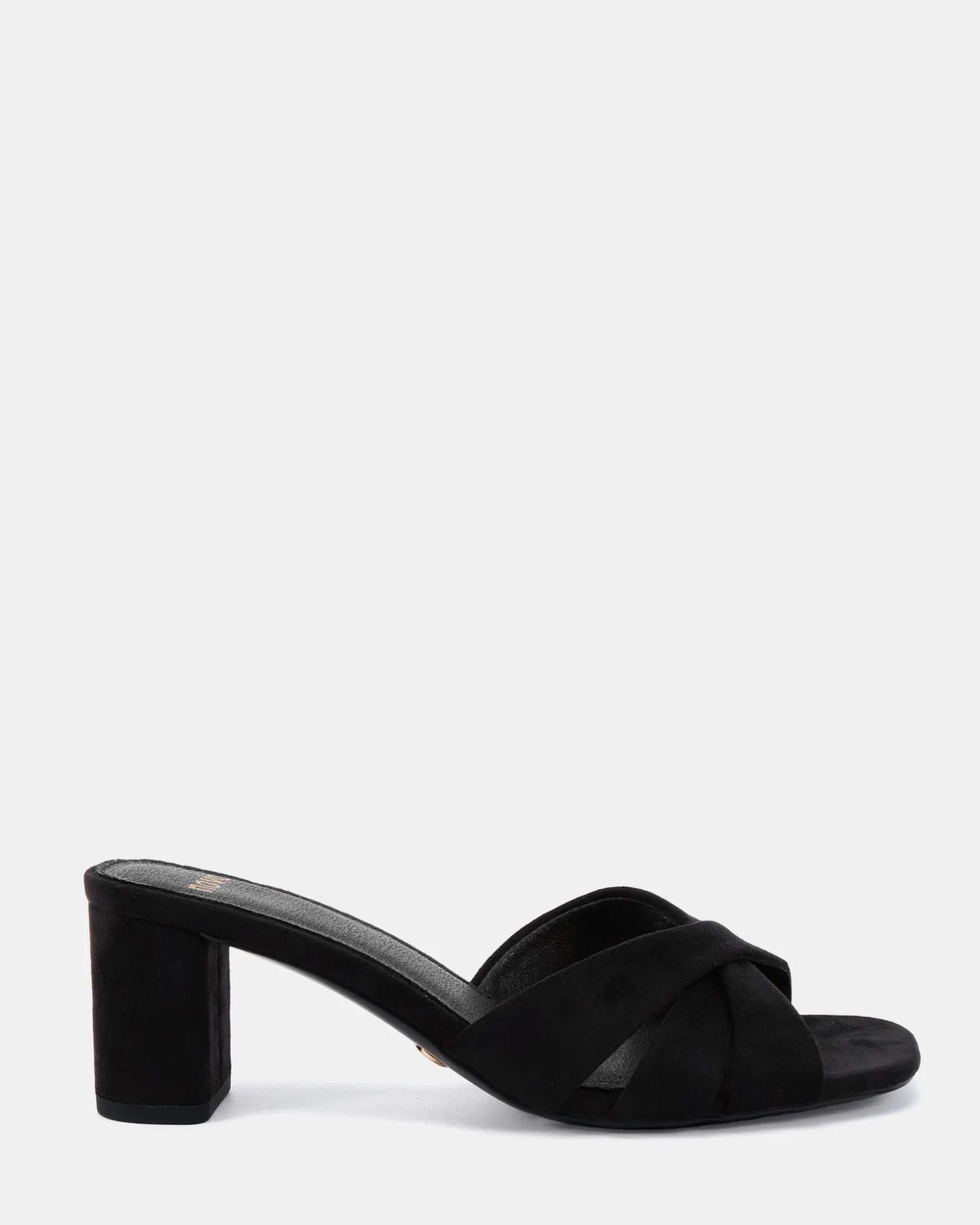 ULLIAM Black Suede Mid Heels