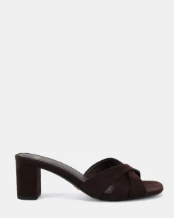 ULLIAM ESPRESSO SUEDE Mid Heels