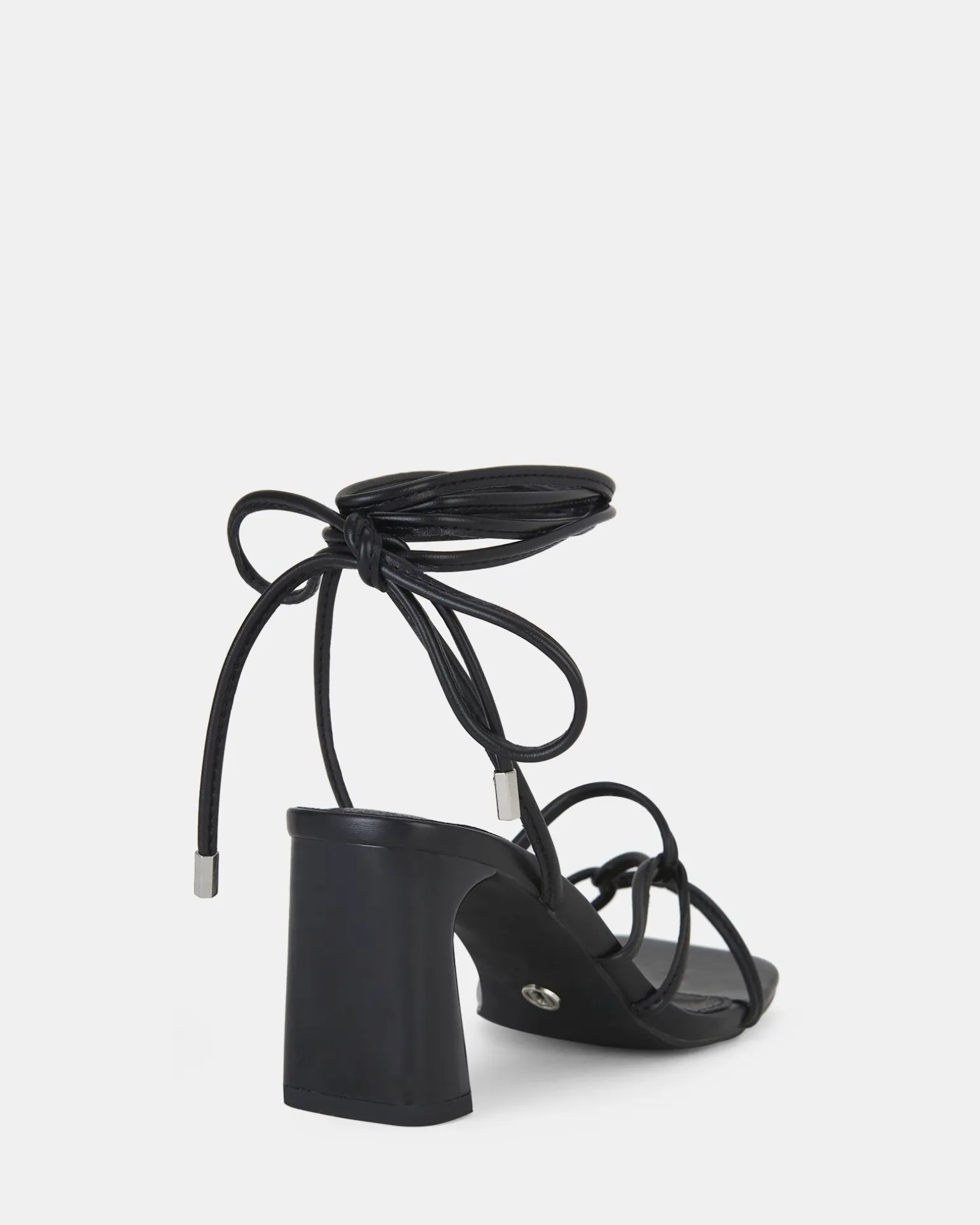 URAY BLACK Lace-Up Heels