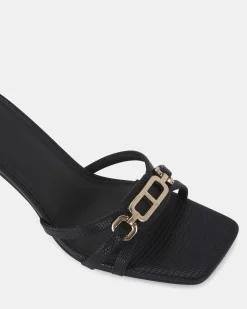 URSINO BLACK LIZARD Stilettos