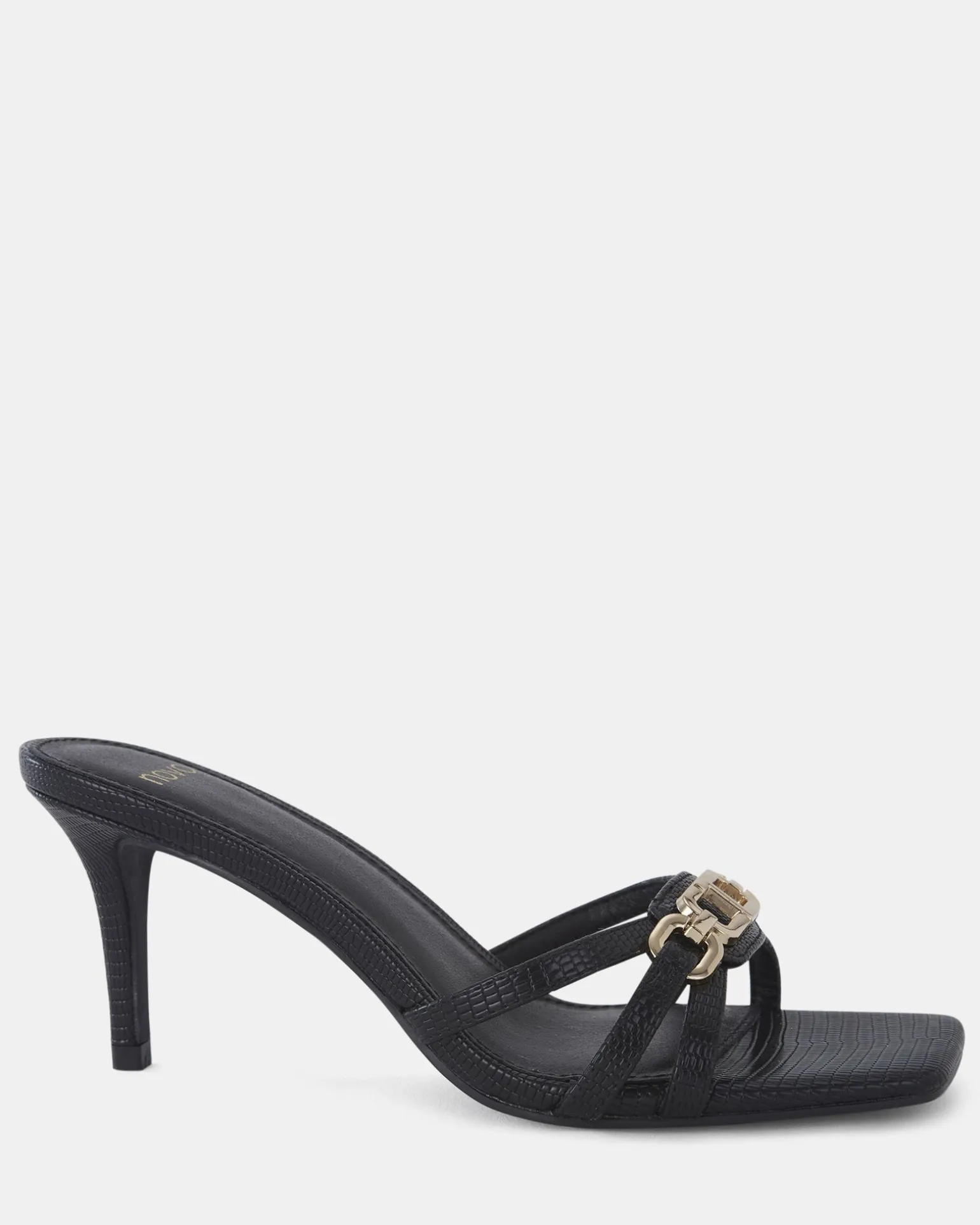 URSINO BLACK LIZARD Stilettos