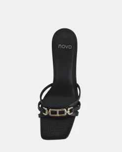 URSINO BLACK LIZARD Stilettos