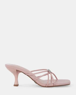 USINI PINK Open Toe Heels