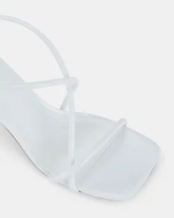 USSANA WHITE Open Toe Heels