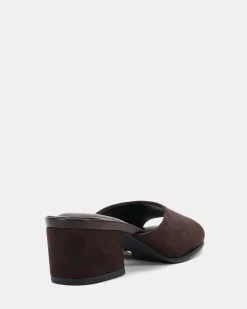 VALLIE ESPRESSO SUEDE Mules