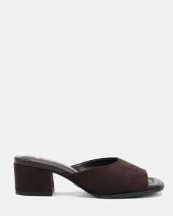VALLIE ESPRESSO SUEDE Mules