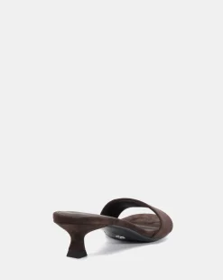 VALONIA ESPRESSO SUEDE Mules