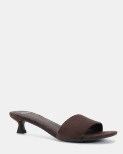 VALONIA ESPRESSO SUEDE Mules