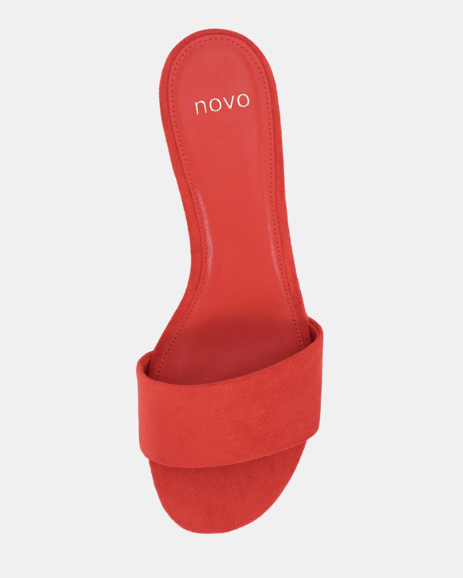 VALONIA RED SUEDE Mules