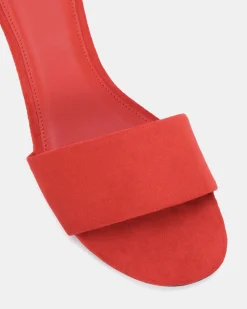 VALONIA RED SUEDE Mules