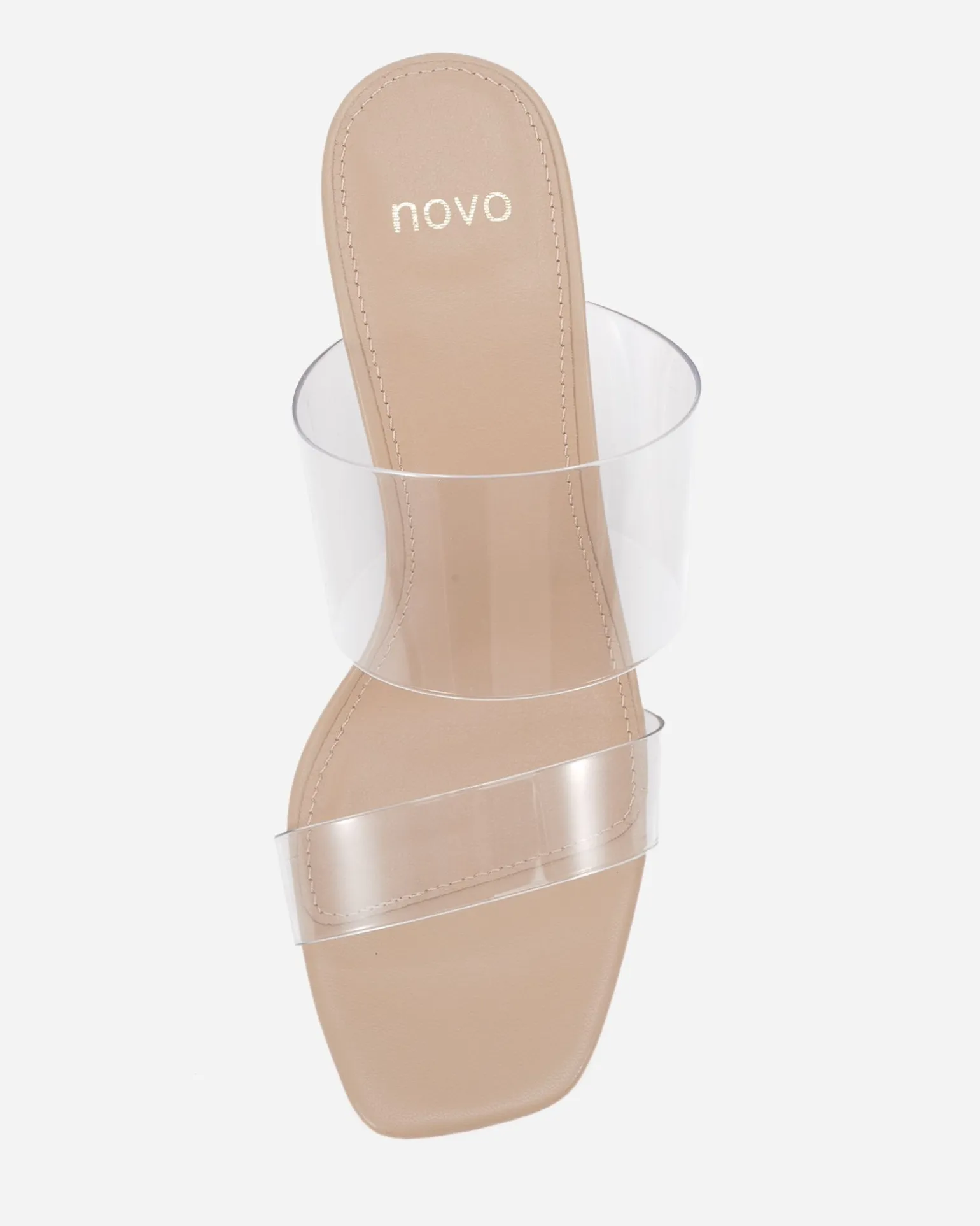 VAUNDY Clear Low Heels