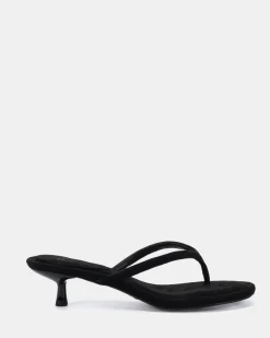 VAYDA Black Suede High Heels