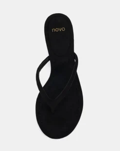 VAYDA Black Suede High Heels