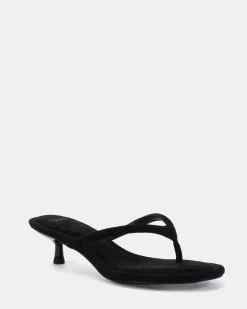 VAYDA Black Suede High Heels