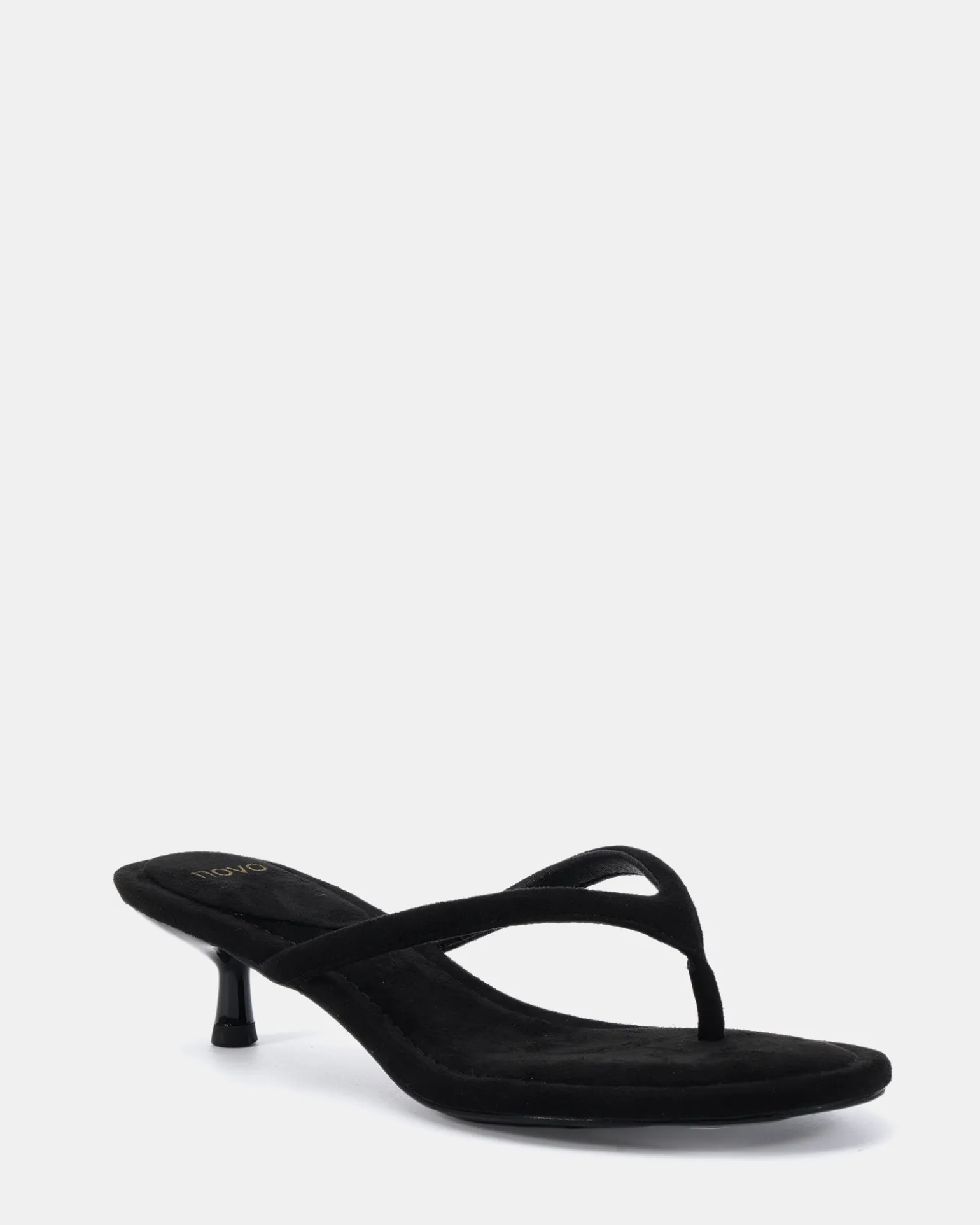 VAYDA Black Suede High Heels
