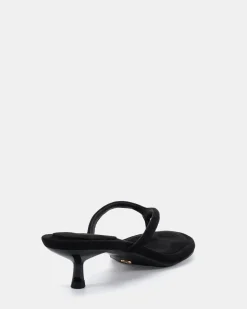VAYDA Black Suede High Heels