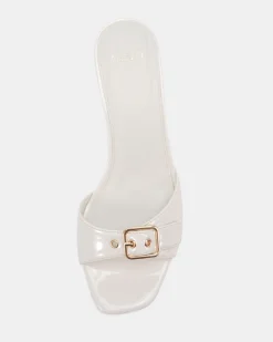 VENEZIA White Patent Mules