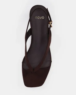 VERGE ESPRESSO SUEDE Low Heels