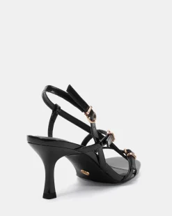 VESPER Black Patent High Heels
