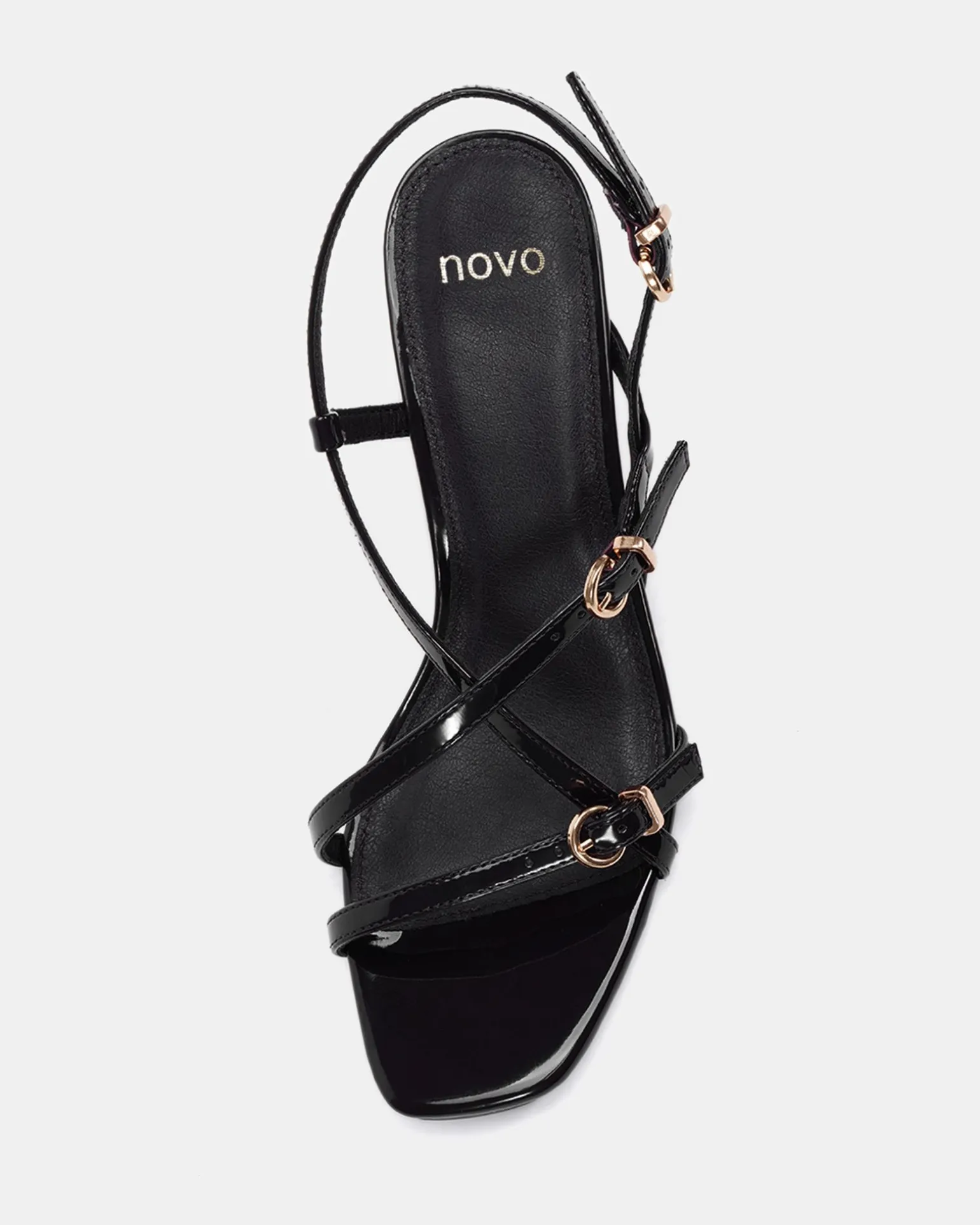 VESPER Black Patent High Heels