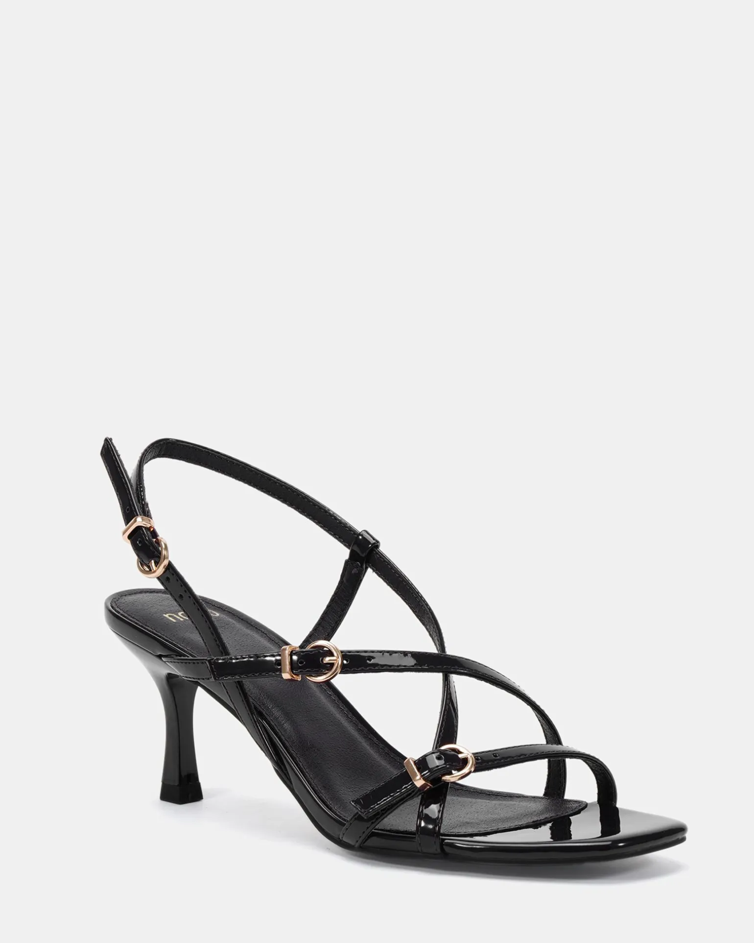 VESPER Black Patent High Heels
