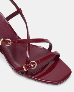 VESPER DEEP RED PATENT High Heels