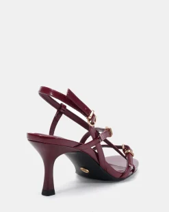 VESPER DEEP RED PATENT High Heels