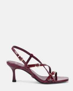 VESPER DEEP RED PATENT High Heels