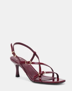 VESPER DEEP RED PATENT High Heels
