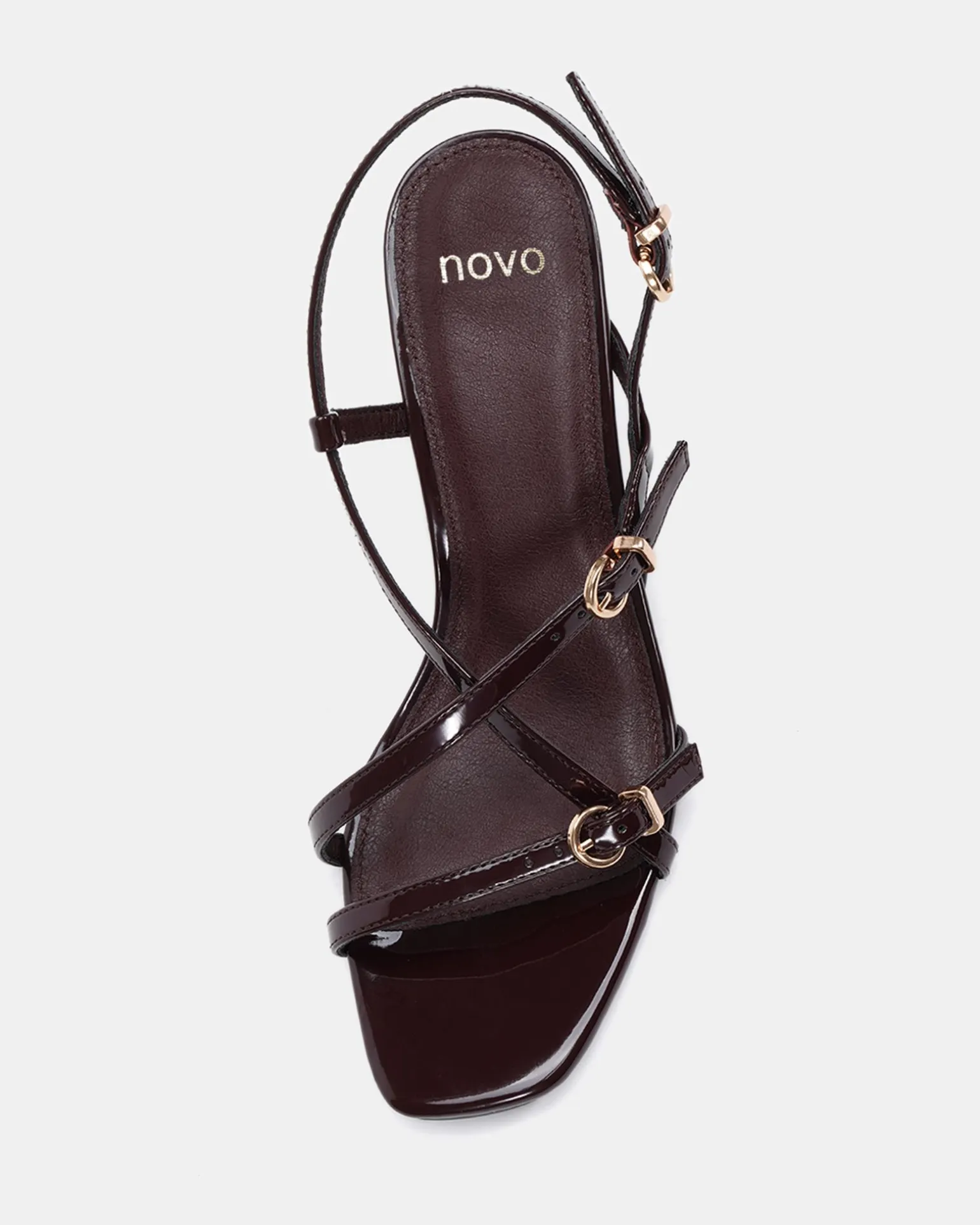 VESPER ESPRESSO PATENT High Heels