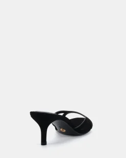 VIV BLACK NUBUCK Mules