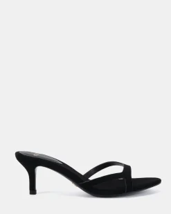 VIV BLACK NUBUCK Mules