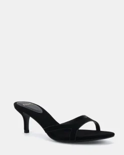 VIV BLACK NUBUCK Mules